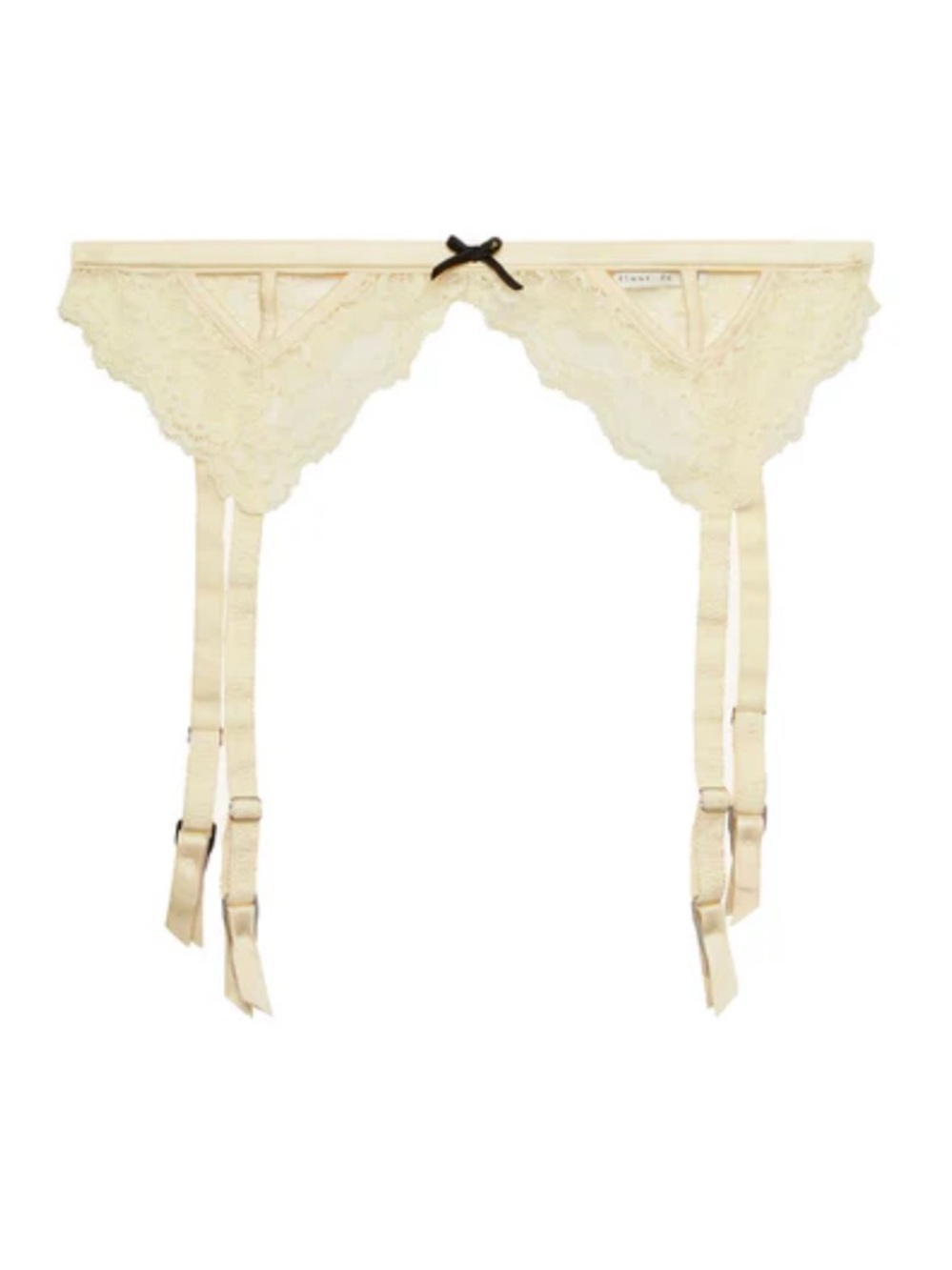 Fleur du Mal buttercup lace garter belt w/ tags